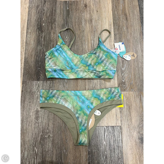 Swimsuit 2pc By Prana In Blue & Green, Size: S