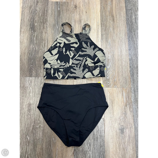 Swimsuit 2pc By Prana In Black & Green, Size: S