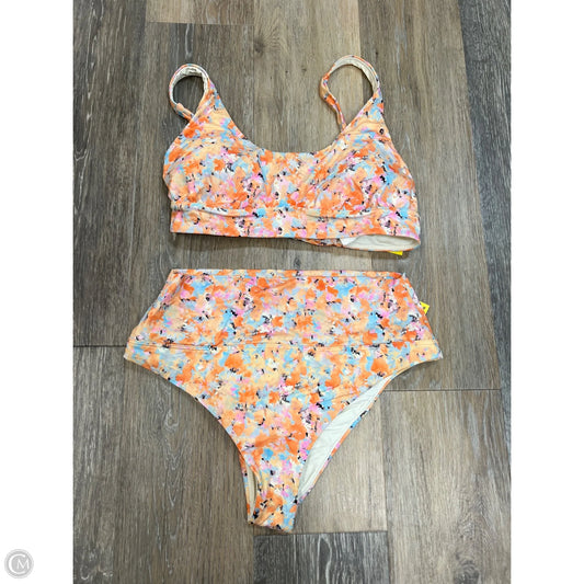 Swimsuit 2pc By Prana In Orange & Pink, Size: S