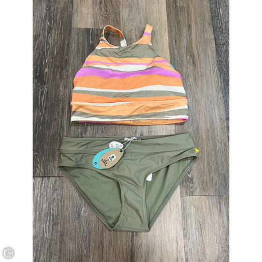 Swimsuit 2pc By Prana In Orange & Pink, Size: S