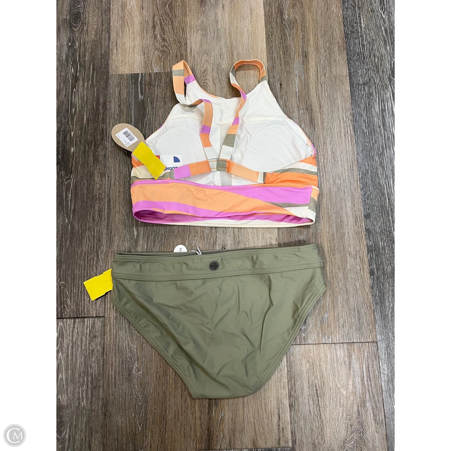 Swimsuit 2pc By Prana In Orange & Pink, Size: S
