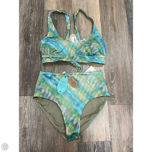 Swimsuit 2pc By Prana In Blue & Green, Size: S