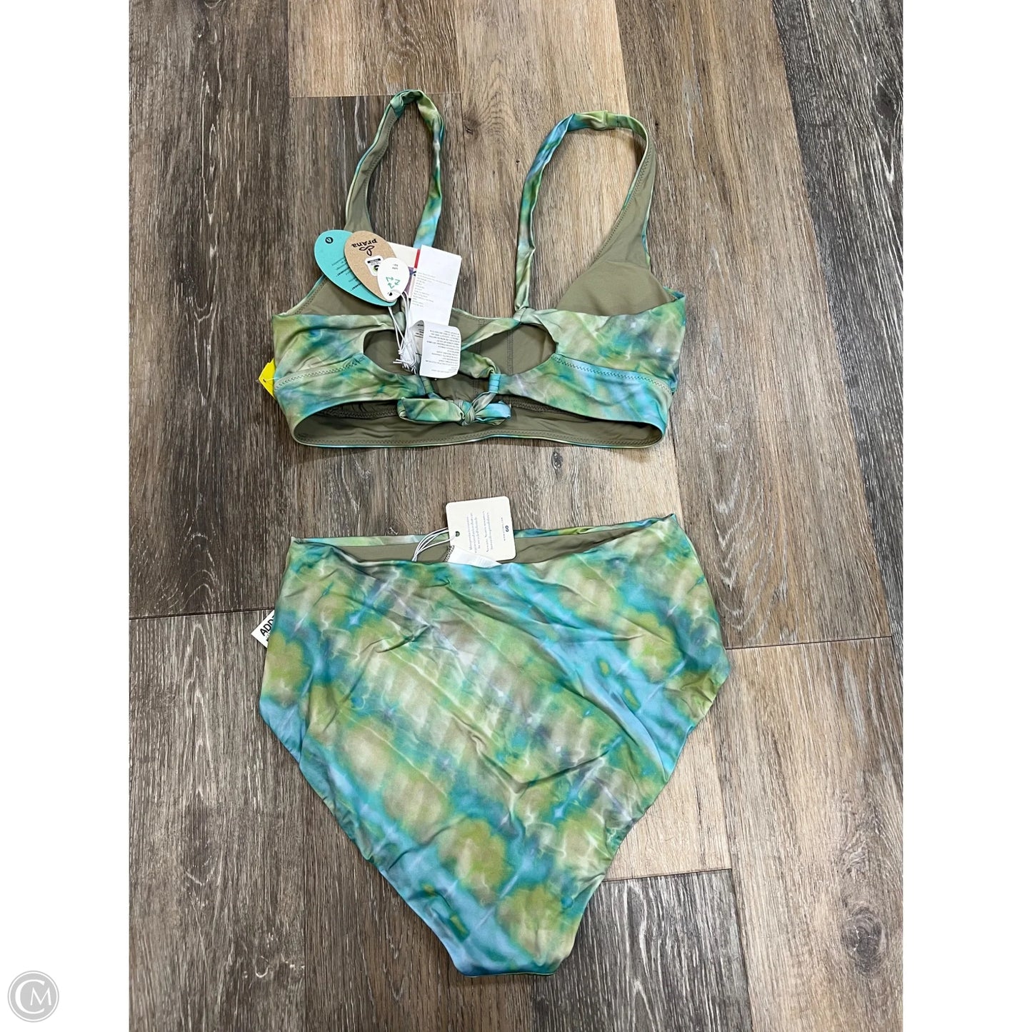 Swimsuit 2pc By Prana In Blue & Green, Size: S