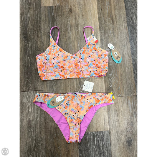 Swimsuit 2pc By Prana In Orange & Pink, Size: S