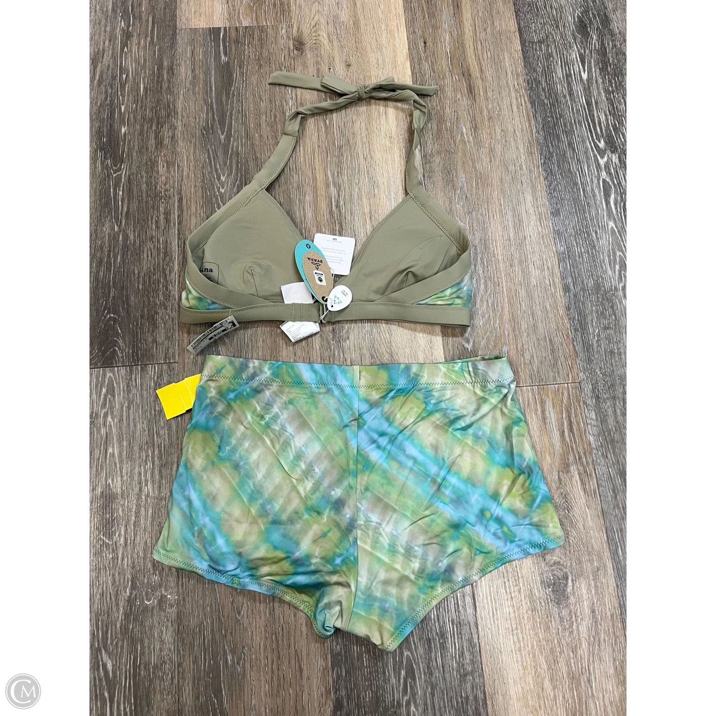 Swimsuit 2pc By Prana In Blue & Green, Size: S