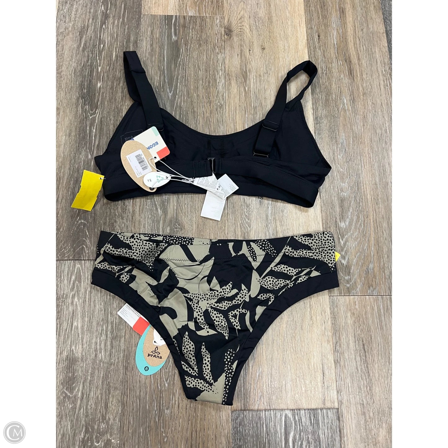 Swimsuit 2pc By Prana In Black, Size: S