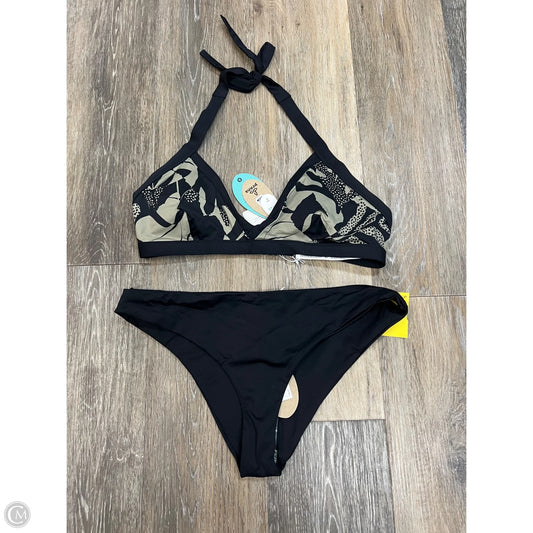 Swimsuit 2pc By Prana In Black & Green, Size: S