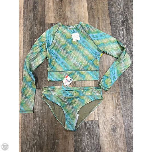 Swimsuit 2pc By Prana In Blue & Green, Size: S