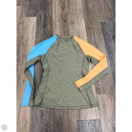 Swimsuit Top By Prana In Blue & Green, Size: S