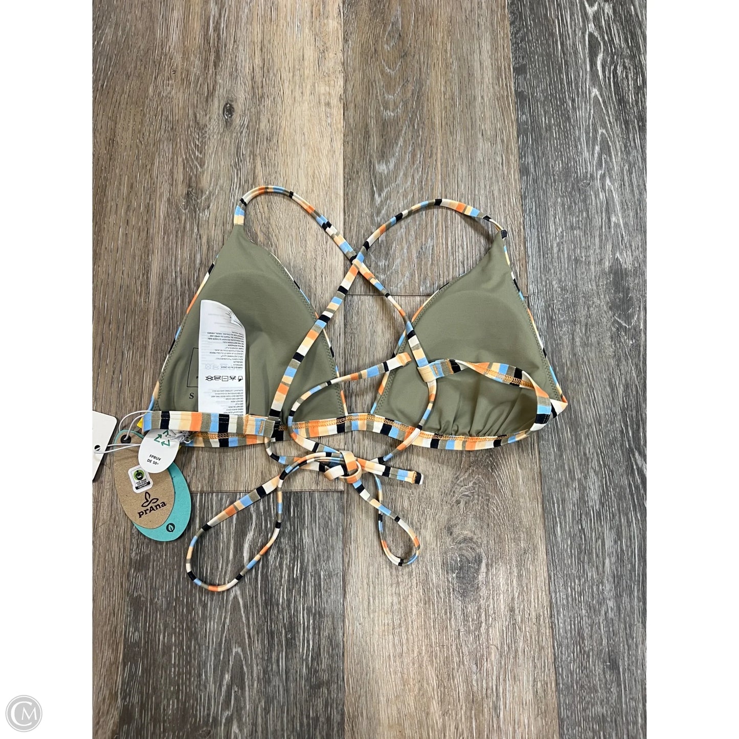 Swimsuit Top By Prana In Striped Pattern, Size: S