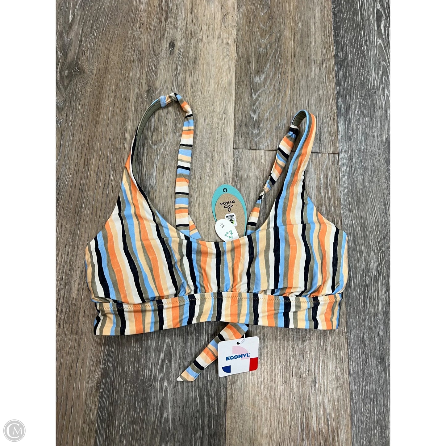 Swimsuit Top By Prana In Striped Pattern, Size: S