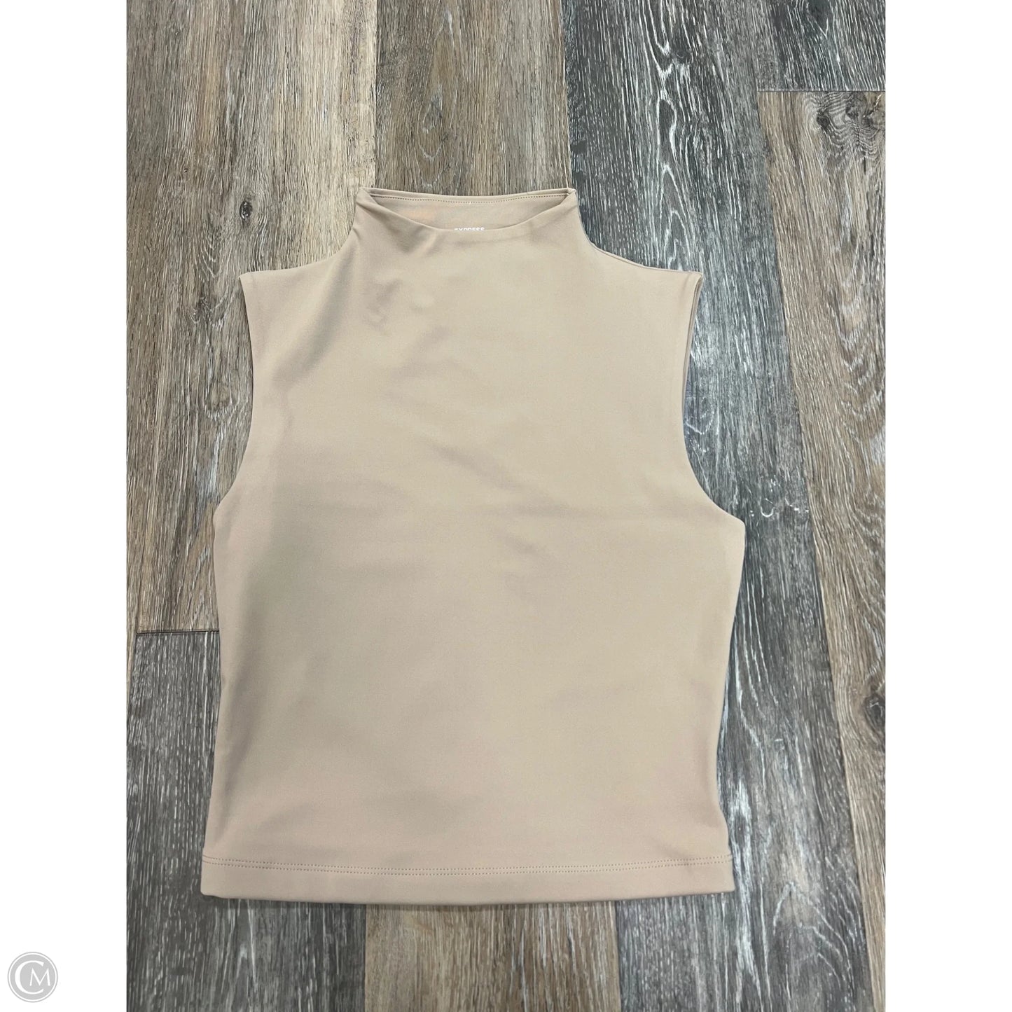 Top Sleeveless By Express In Tan, Size: S