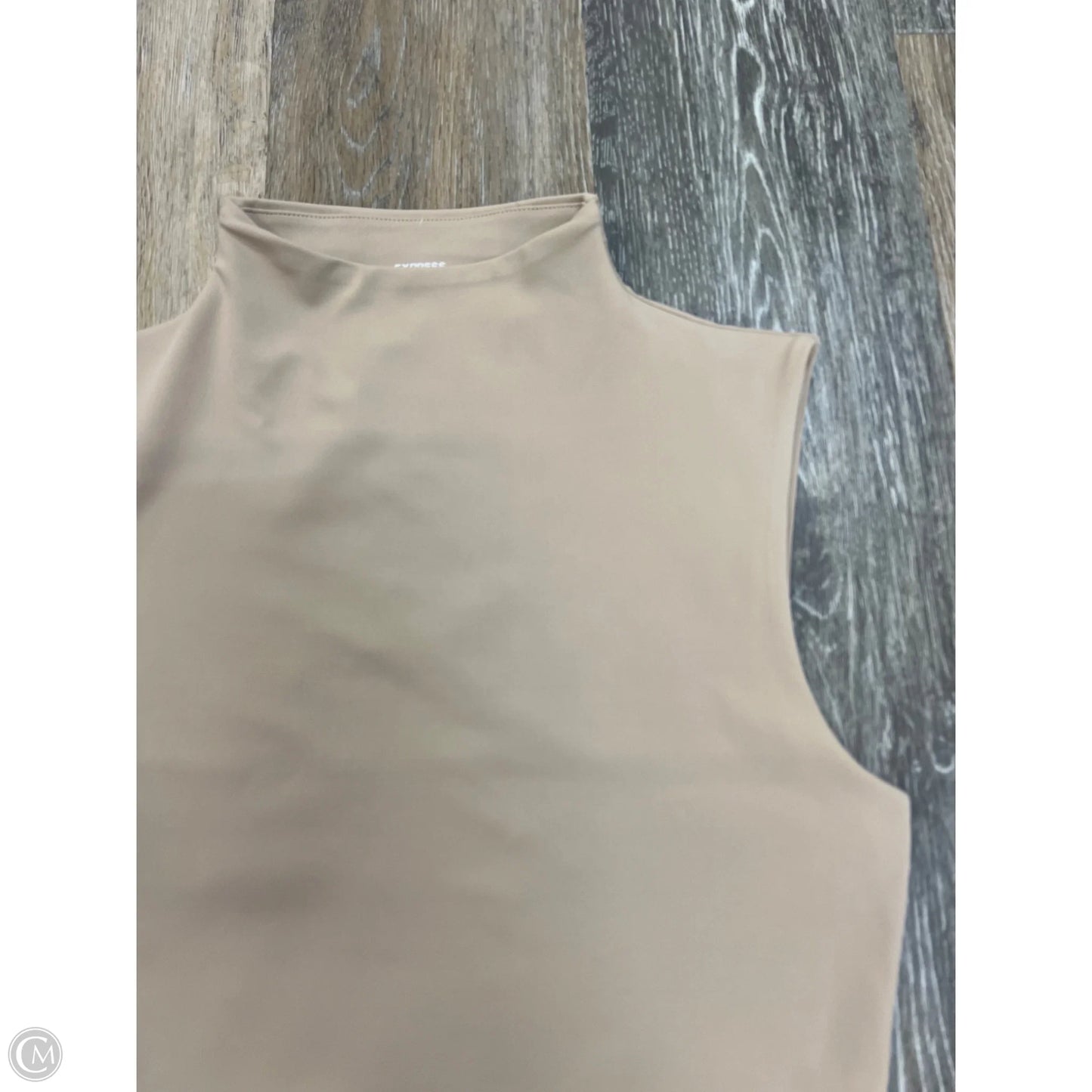 Top Sleeveless By Express In Tan, Size: S