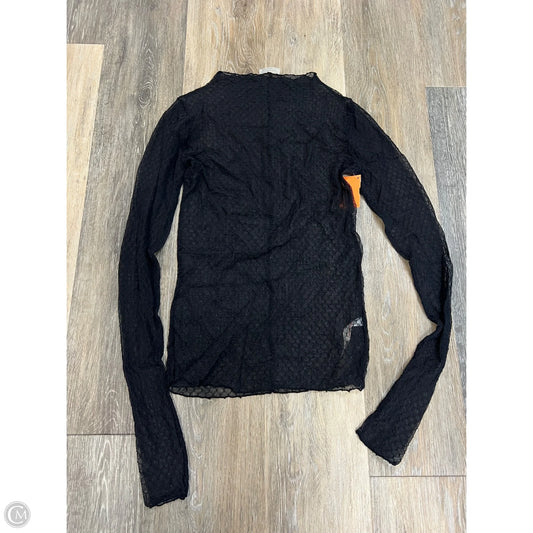 Top Long Sleeve By Free People In Black, Size: S