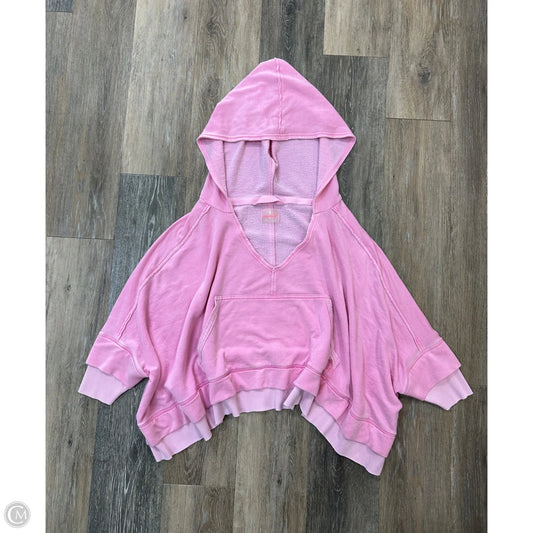 Sweatshirt Hoodie By Free People In Pink, Size: Xs