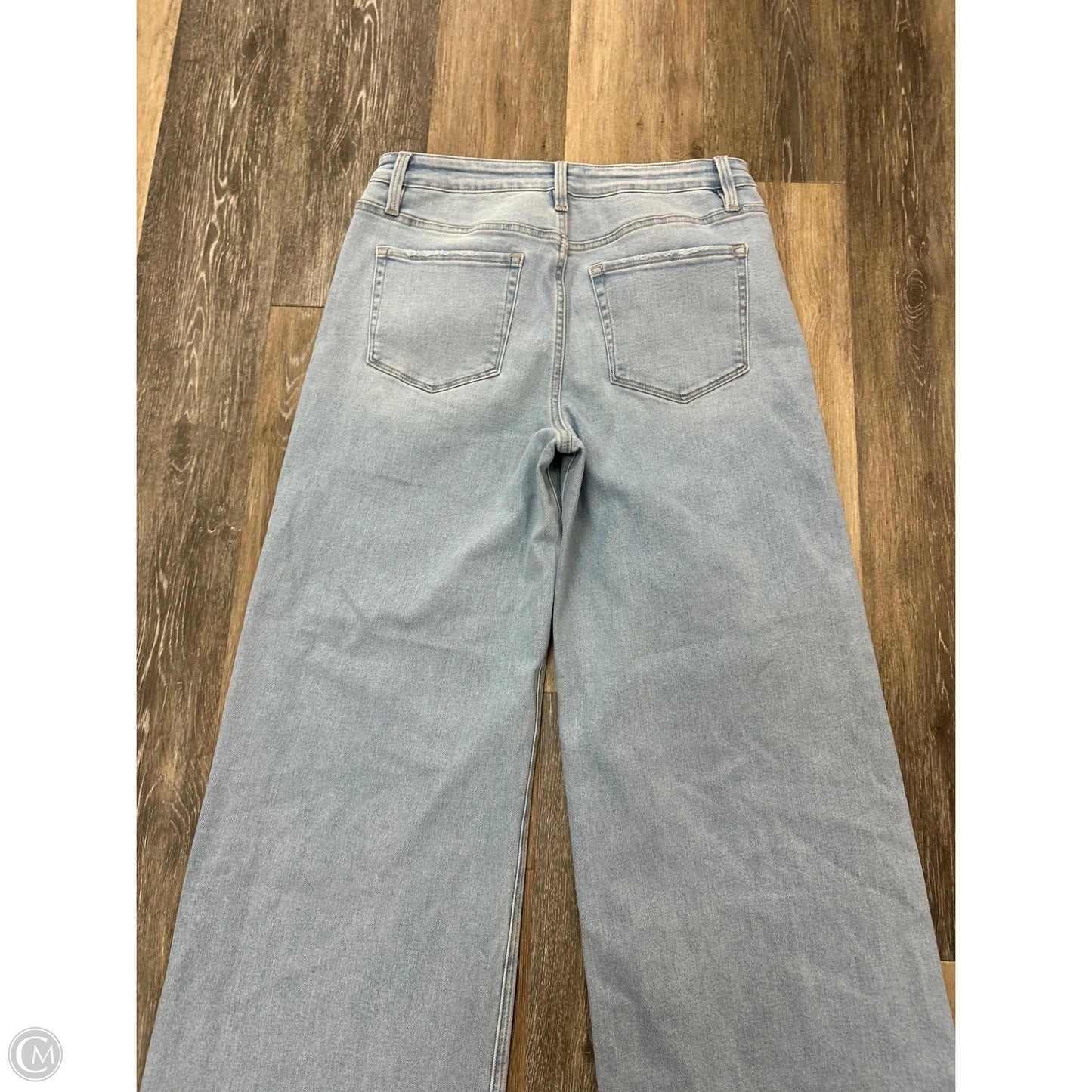 Jeans Wide Leg By Vervet In Blue Denim, Size: 12