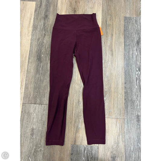 Athletic Leggings By Lululemon In Purple, Size: 4