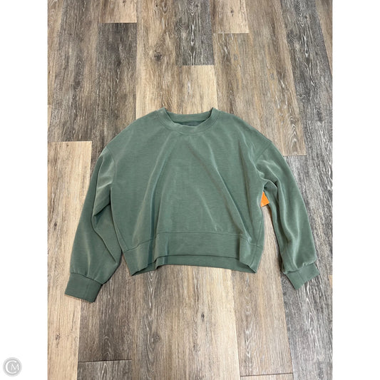 -Athletic Sweatshirt Crewneck By Lululemon In Green, Size: 8