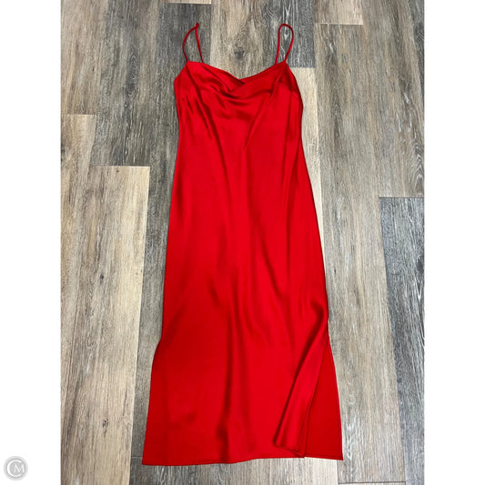 Dress Party Long By Express In Red, Size: S