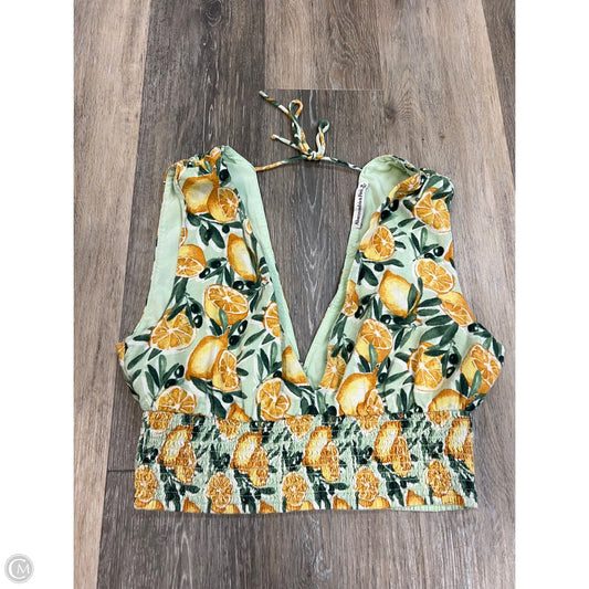 Top Sleeveless By Abercrombie And Fitch In Green, Size: M