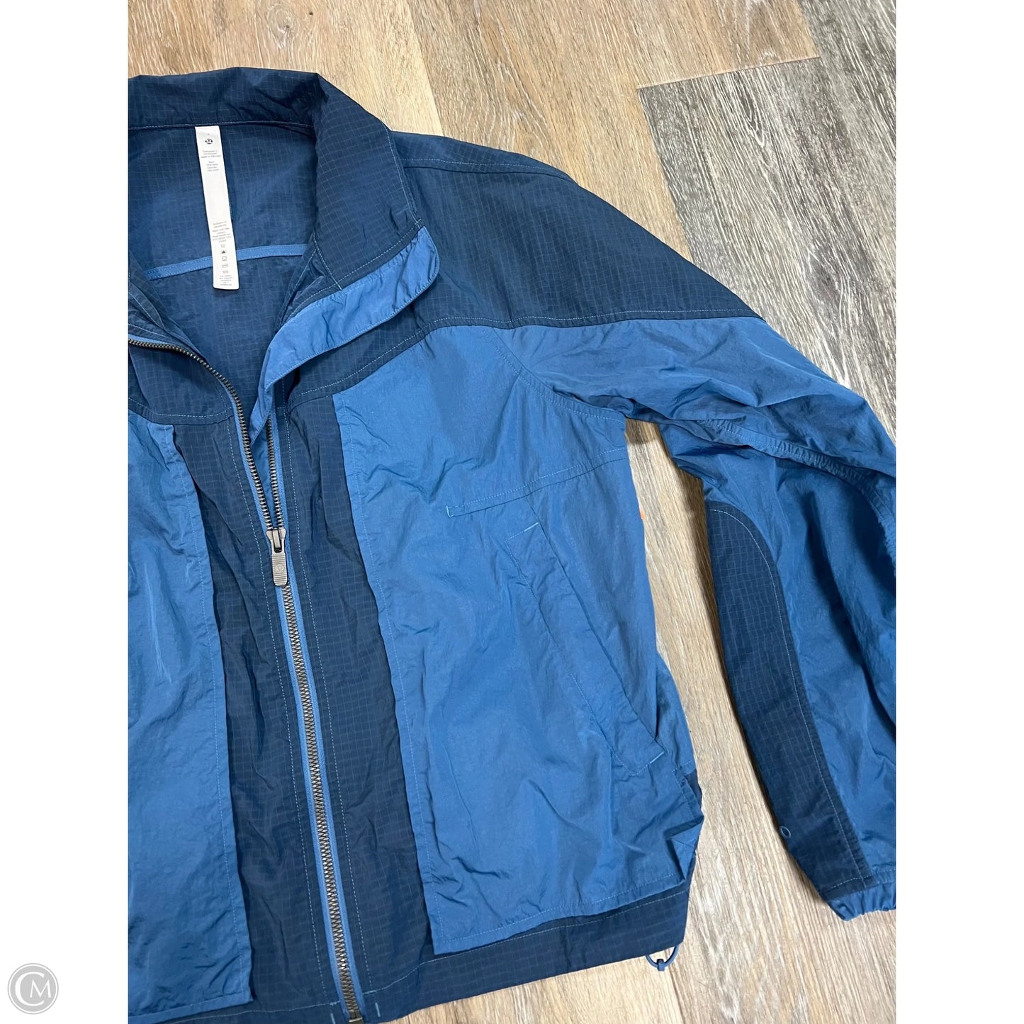 Athletic Jacket By Lululemon In Blue, Size: 4