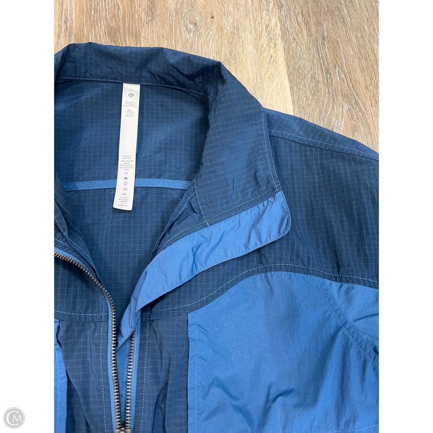 Athletic Jacket By Lululemon In Blue, Size: 4
