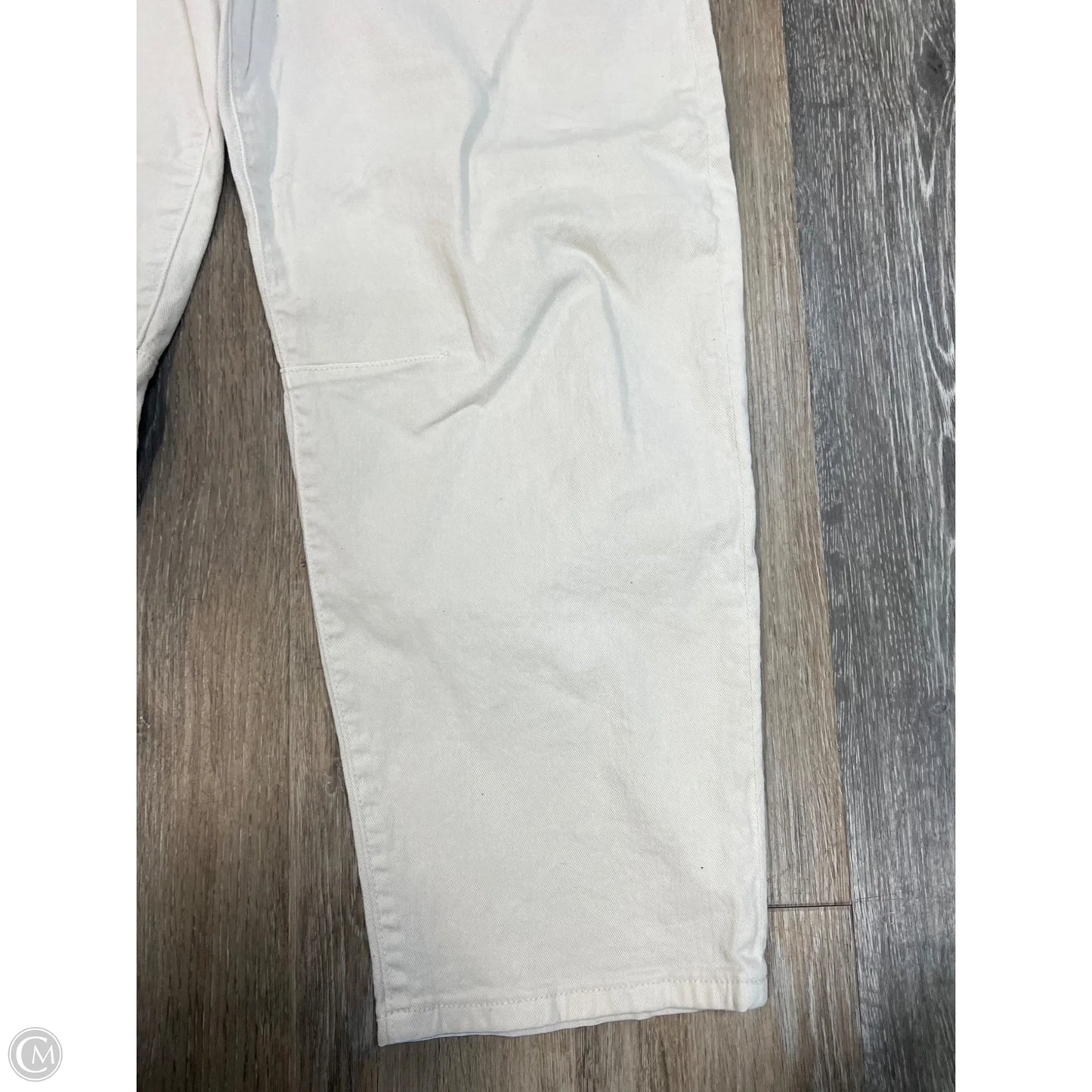 Jeans Wide Leg By Kut In Cream Denim, Size: 10