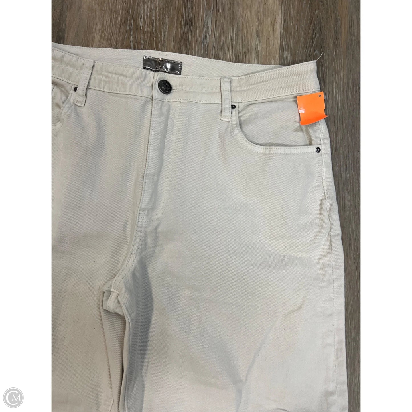 Jeans Wide Leg By Kut In Cream Denim, Size: 10