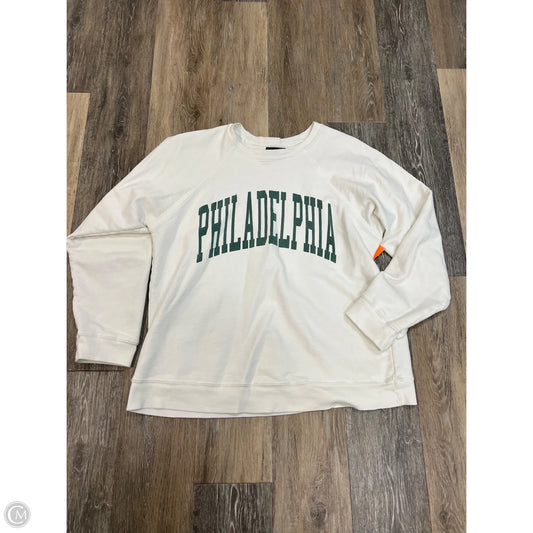 -Sweatshirt Crewneck By Retrobrand In Cream, Size: M