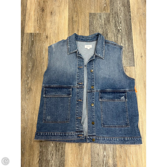 Vest Other By Evereve In Blue Denim, Size: L