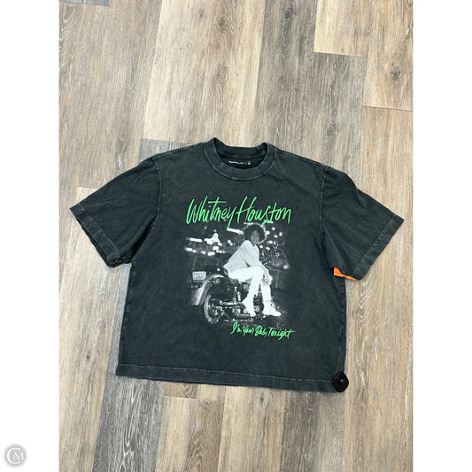 Top Short Sleeve By Abercrombie And Fitch In Grey, Size: S