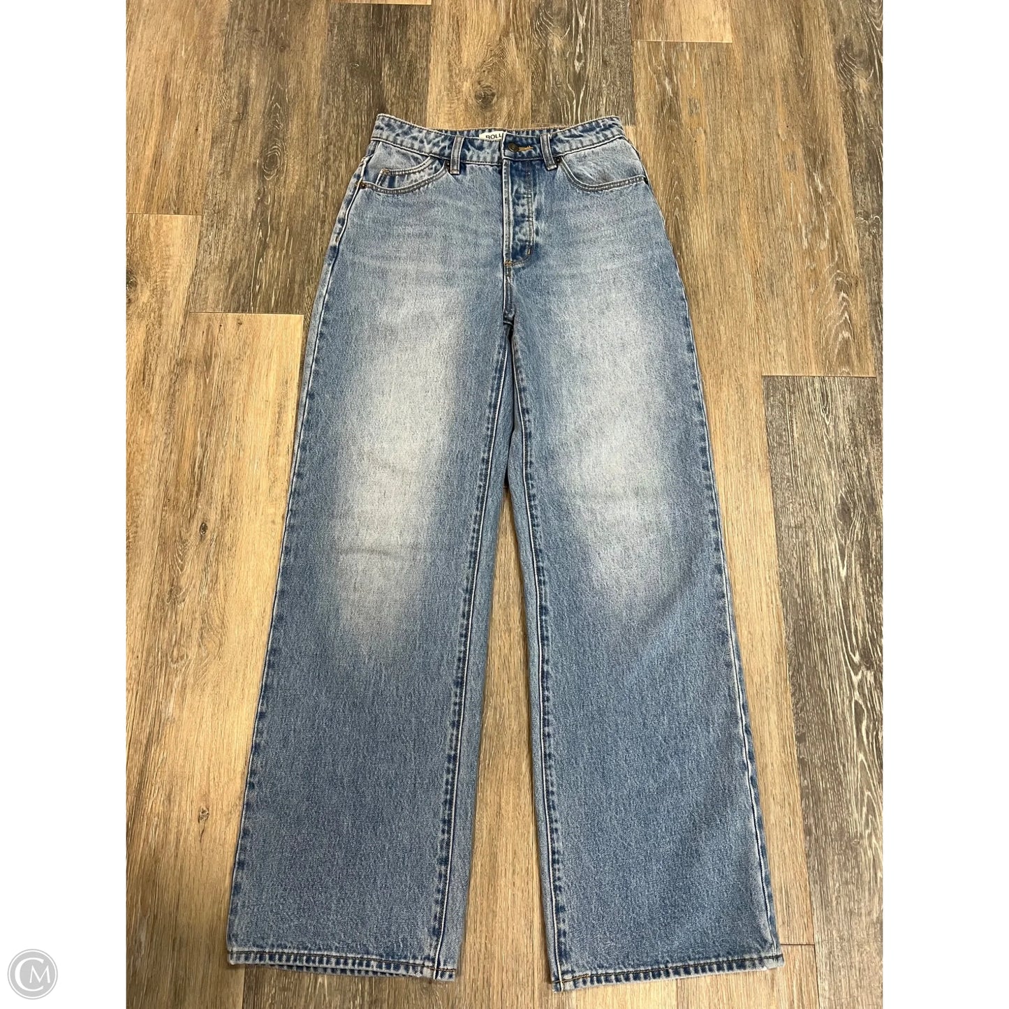 Jeans Straight By Rollas In Blue Denim, Size: 2/26