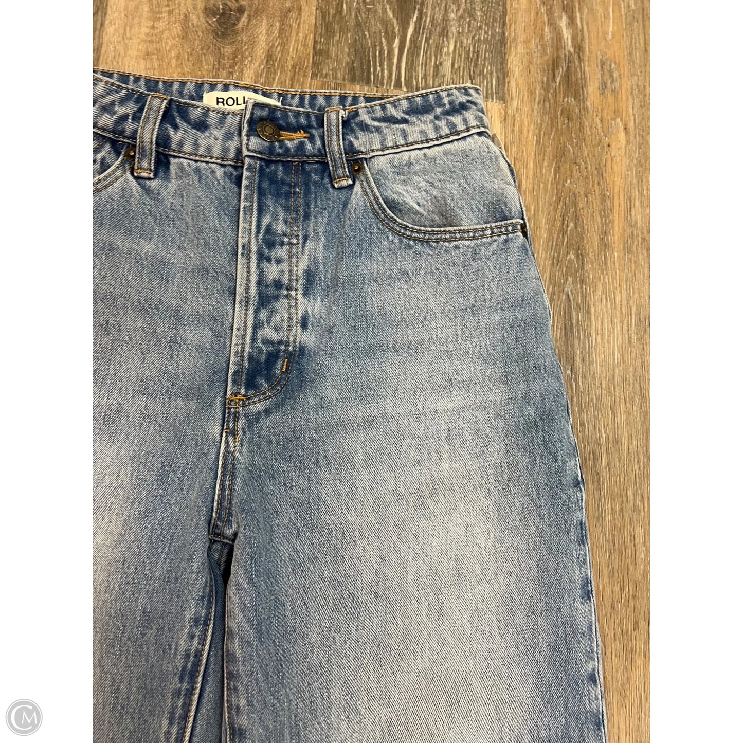 Jeans Straight By Rollas In Blue Denim, Size: 2/26