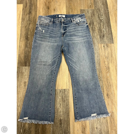 Jeans Straight By Micas In Blue Denim, Size: 16