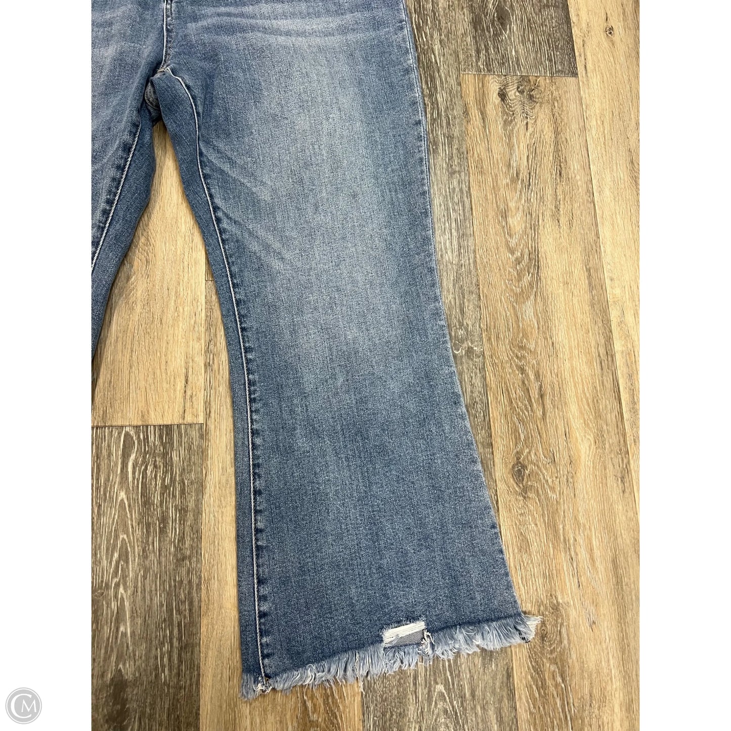 Jeans Straight By Micas In Blue Denim, Size: 16