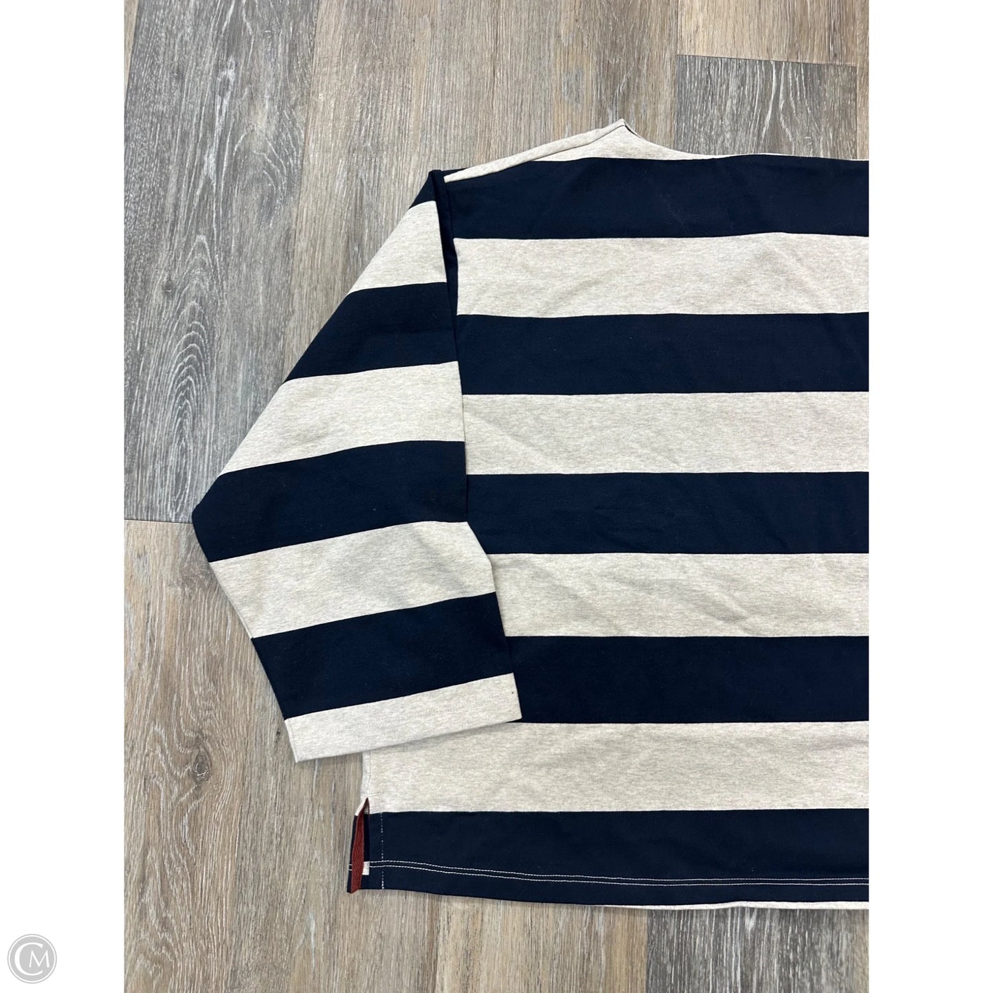Top Long Sleeve By Banana Republic In Striped Pattern, Size: Xxl