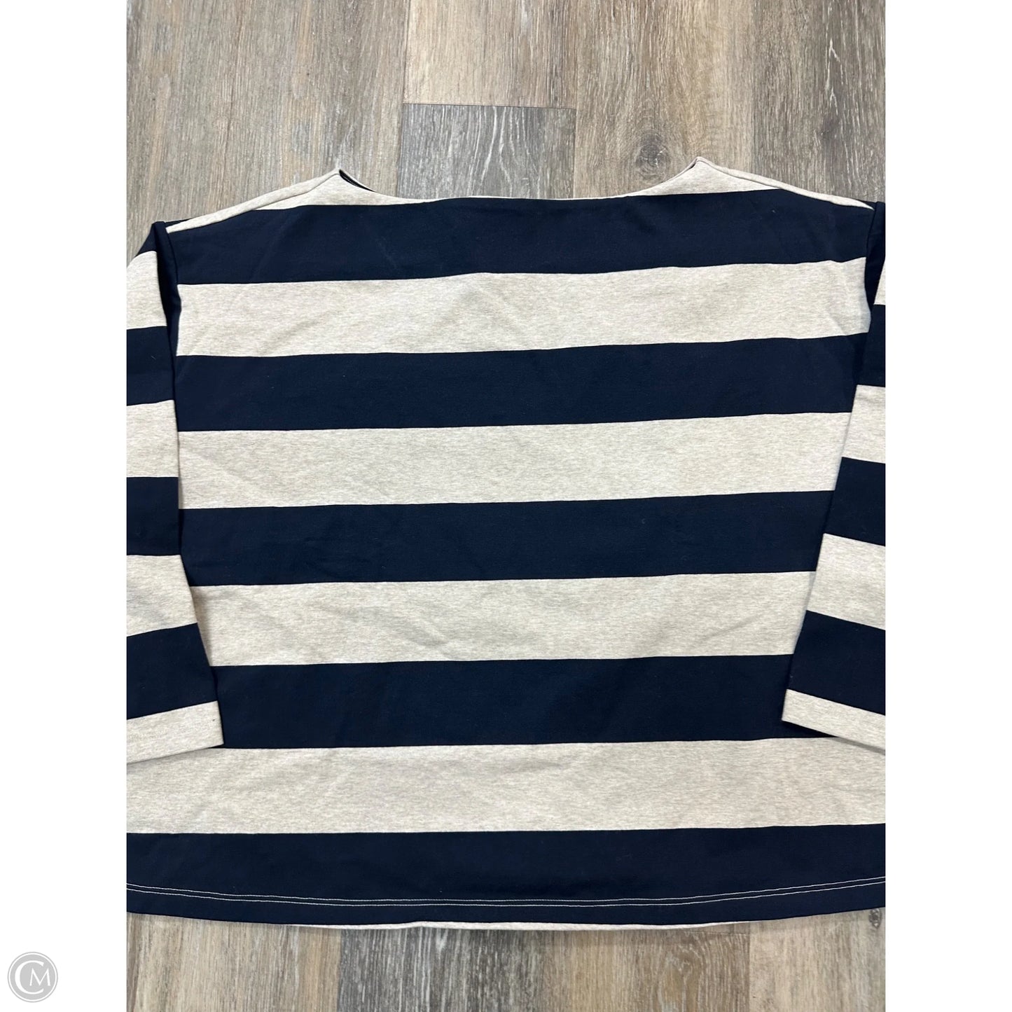 Top Long Sleeve By Banana Republic In Striped Pattern, Size: Xxl