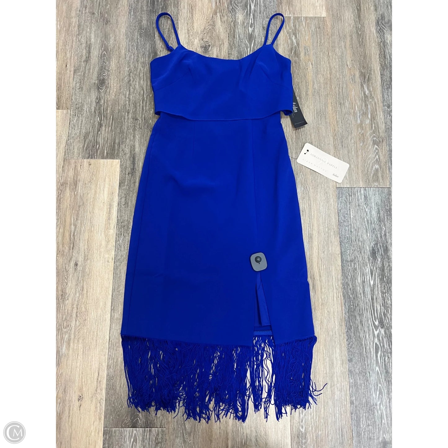 Dress Party Midi By Adrianna Papell In Blue, Size: 8
