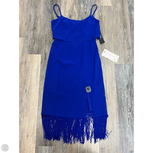 Dress Party Midi By Adrianna Papell In Blue, Size: 8