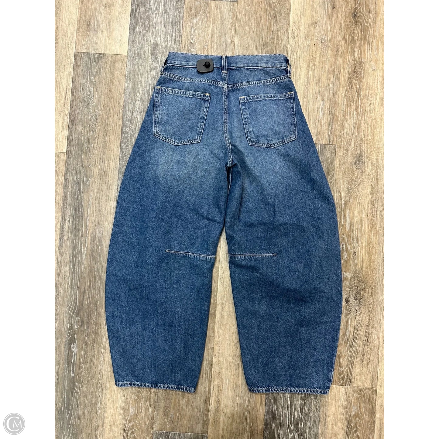 Jeans Wide Leg By Gap In Blue Denim, Size: 0p