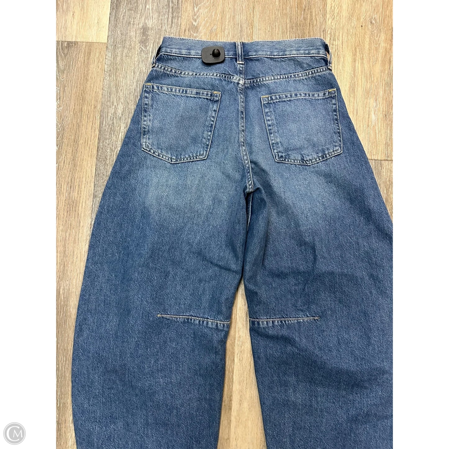 Jeans Wide Leg By Gap In Blue Denim, Size: 0p