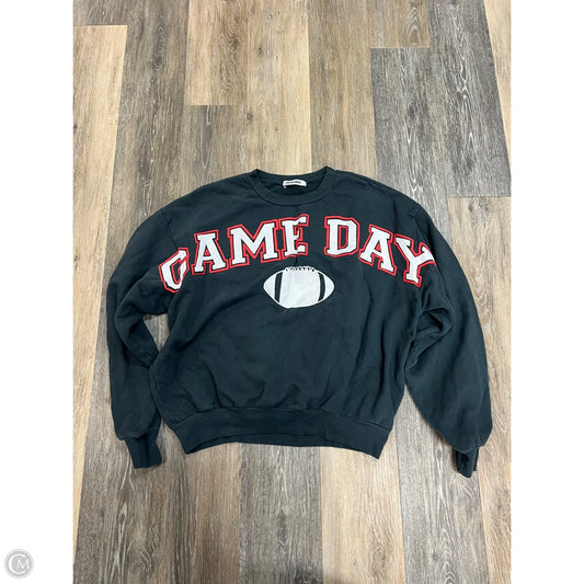 Sweatshirt Crewneck By Daydreamer In Grey, Size: S/M
