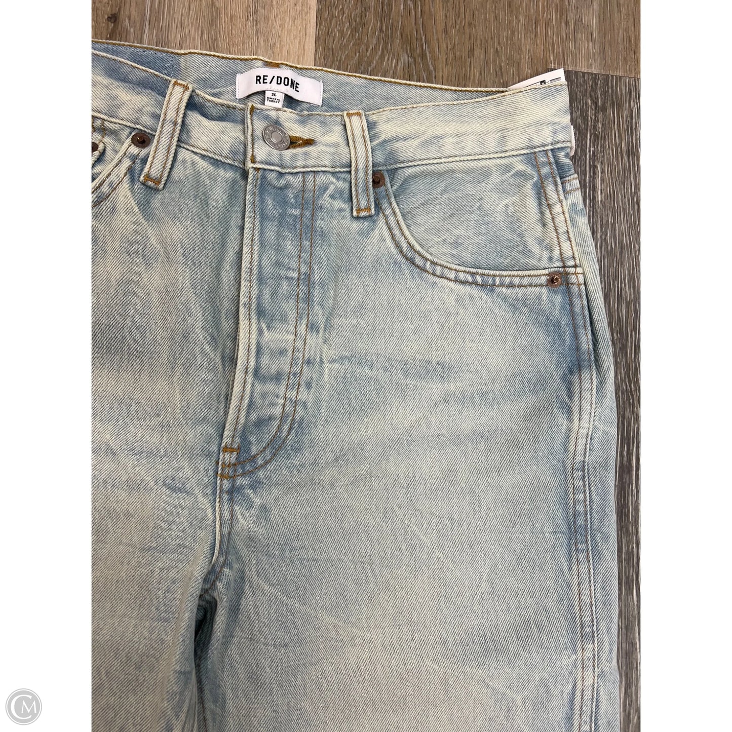 -Jeans Straight By Re/Done In Blue Denim, Size: 2/26