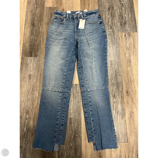 Jeans Straight By Good American In Blue Denim, Size: 4/27