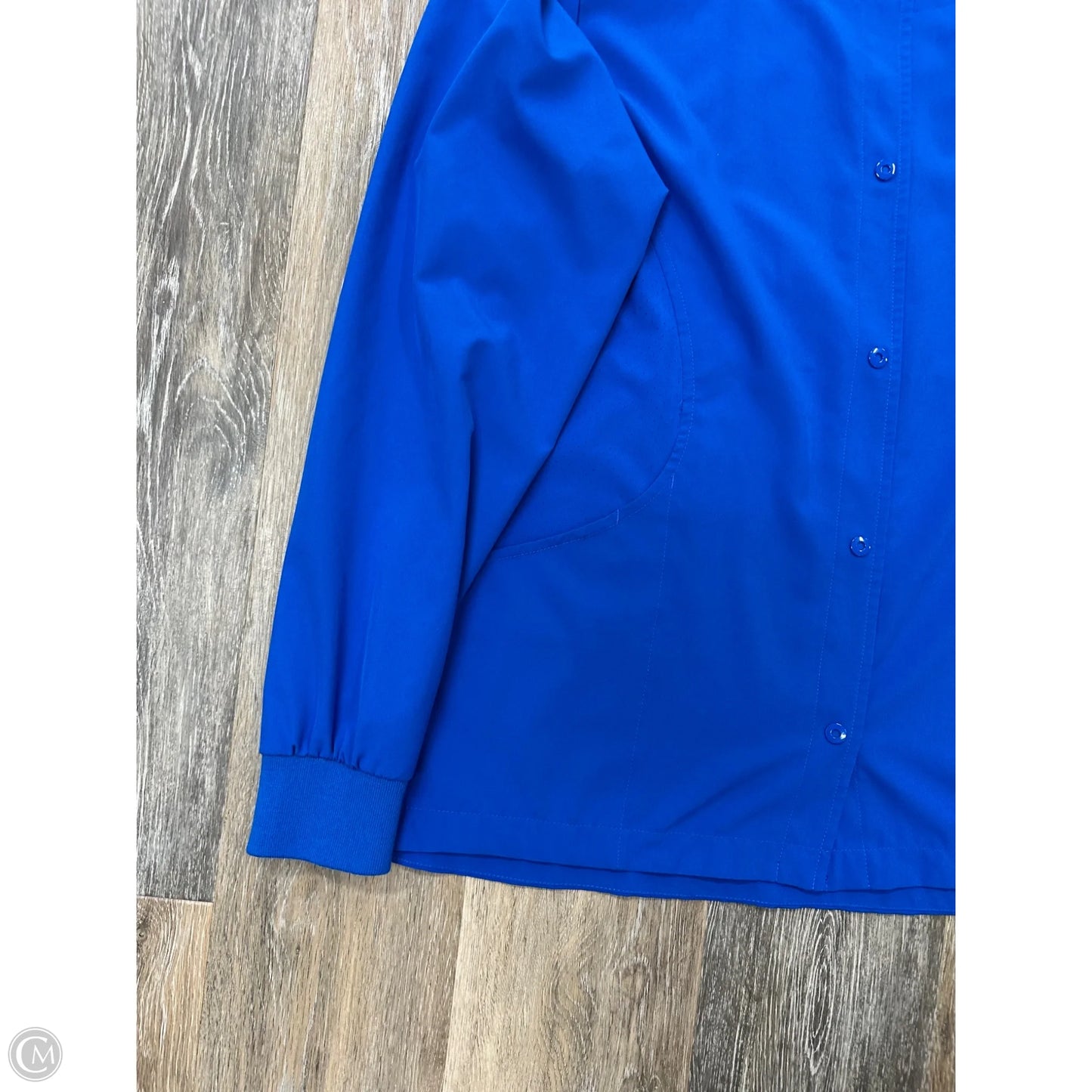 Scrub Jacket By Barco One In Blue, Size: L