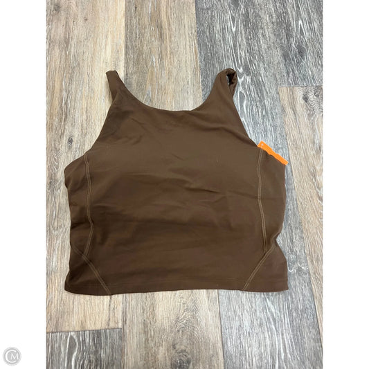 Athletic Tank Top By Clothes Mentor In Brown, Size: M