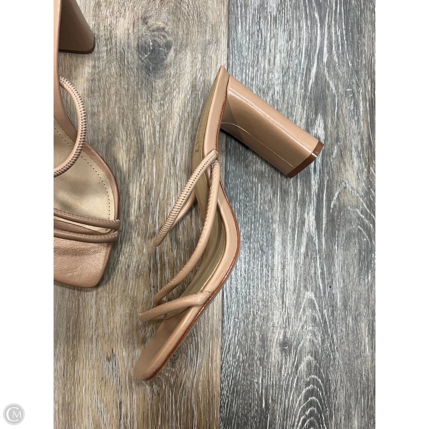 Sandals Heels Block By Schutz In Tan, Size: 7.5