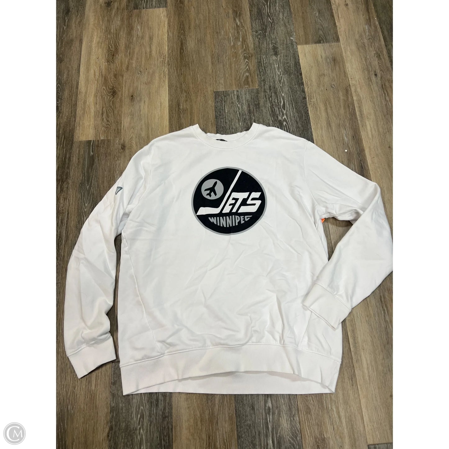 Athletic Sweatshirt  By Level Wear In White, Size: Xl