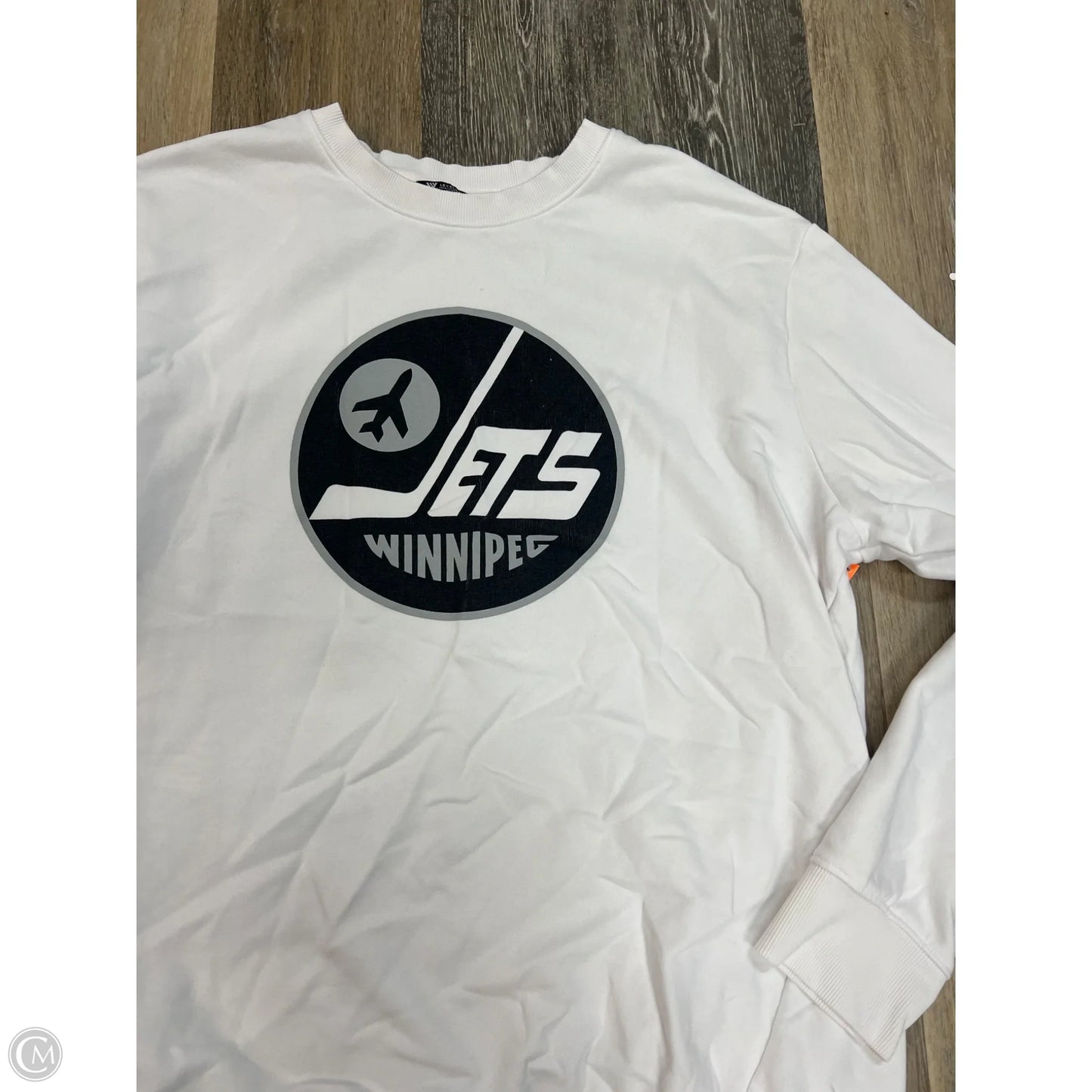 Athletic Sweatshirt  By Level Wear In White, Size: Xl