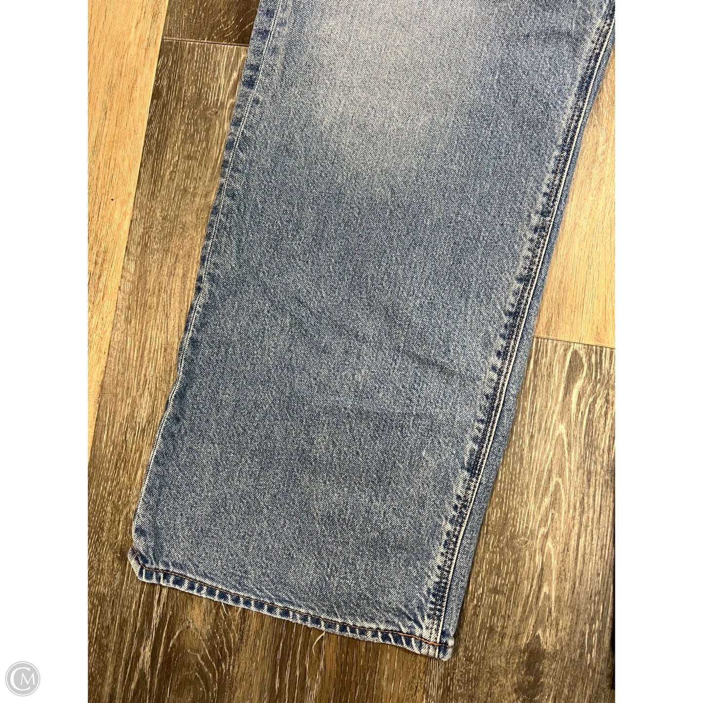 Jeans Wide Leg By American Eagle In Blue Denim, Size: 14l